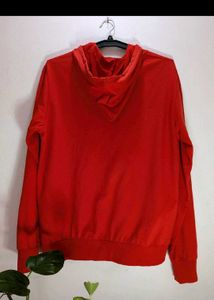 Red 'Love' Hoodie (Tshirt fabric)