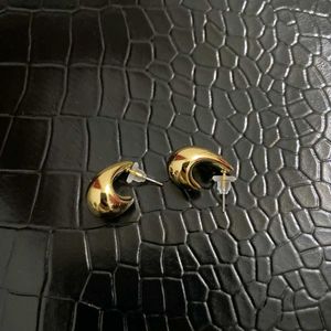 Gold Dome shaped earrings