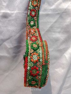 Green Lace/ Border For Sare/Dupatta
