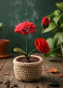 Crochet Flower Pot Decor