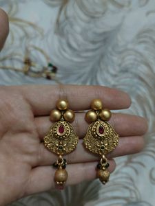 Indian Traditional Gold plated Necklace Set