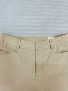 Cream Wide Leg Trousers