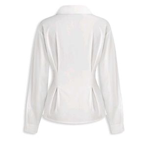 Chic White Button-Up Shirt