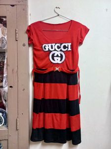 Gucci Inspired Striped Dress