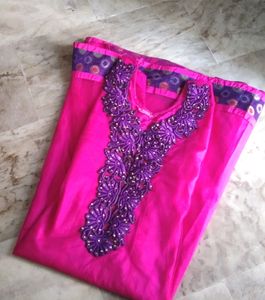 New Fancy Net Anarkali  Long Kurti Dress