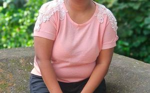 Pink Lace Detail Top