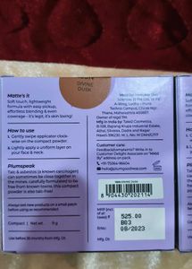 Plum Legit Matte Compact SPF15