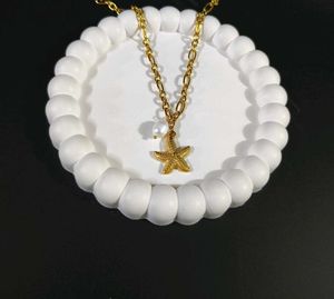 Anti Tarnish Starfish Pearl Necklace