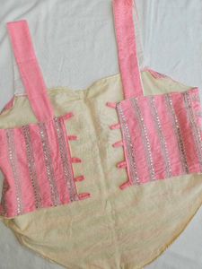 Y2K pink  sequins top