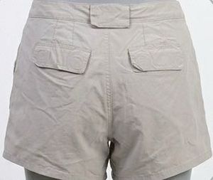 Women's Light Gray Cargo Shorts