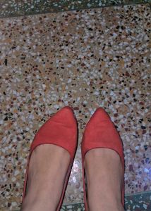 Chic Red Suede Stiletto Heels