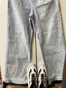 Light Wash Wide Leg Jeans