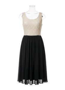 Elegant Lace and Chiffon Dress