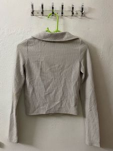 H&amp;M Ribbed Button-Up Cardigan