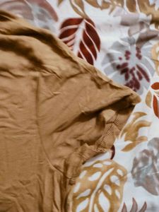 Brown V-Neck T-Shirt