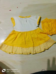 Yellow Frock For Baby Girl