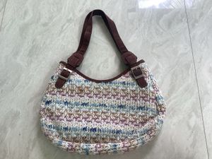 Pinterest y2k knitted shoulder bag