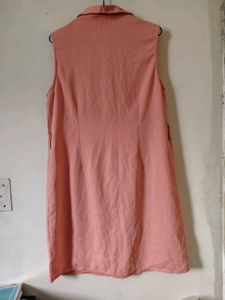 Sleeveless Pink Utility Dress