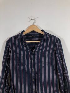 Navy Blue Strips Shirt(Women’s)