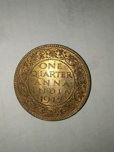 One Quarter Anna 1942 ( GEORGE VI KING)