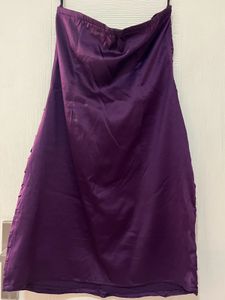 F 21 Purple Party Wear Strapless Dress
