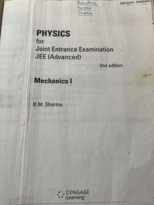 Physics JEE (Advanced) Mechanics I Textbook