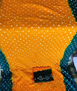 New Vibrant Bandhani Saree Clearance Sale