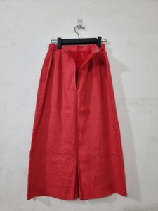 Red Midi Skirt