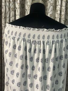 Off Shoulder Boho Print Top
