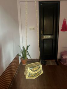 Vintage Ethnic Metal Clutch Bag