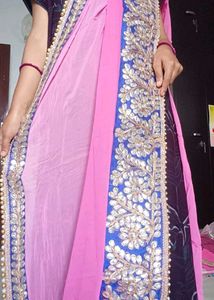 Light Pink saree
