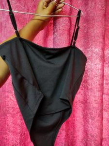 Chic Black Corset Top size M