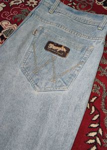 Wrangler Light Wash Baggy Denim Jeans