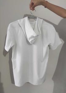 White Graphic Hoodie T-Shirt