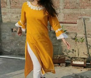 Stylish Yellow Kurta
