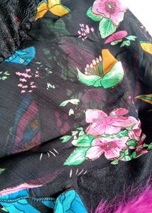 Y2K Floral Puff Sleeve Top