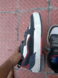 Men's Black and White Sneakers