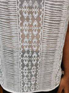 Sheer Lace Short Sleeve Top