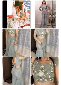 Beautiful Grey sharara set