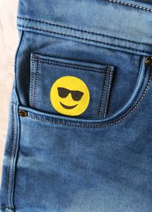 Fendi Jeans with Smiley Detail