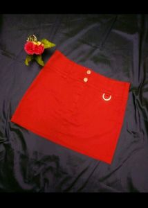 Red Mini skirt