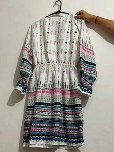 Boho Print Mini Dress
