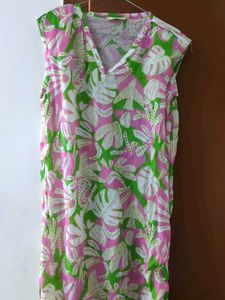 Vibrant Floral Print Sleeveless Dress