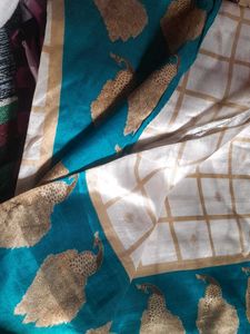 Elegant Peacock Print saree