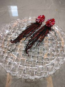 Red Crystal Earring