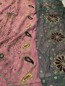 Heavy Full Work Saree With Zip Blouse
