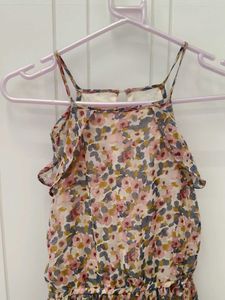 Floral Print Maxi Dress with Ruffles