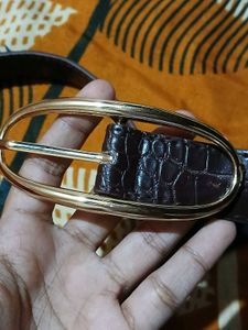 🔥Savana Snake Print Belt with Gold Buckle