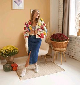 Rose Crochet Cardigan