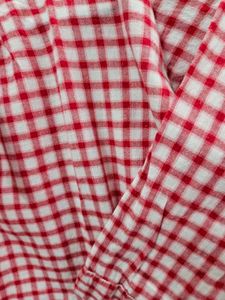 Red &amp; White Checkered Top